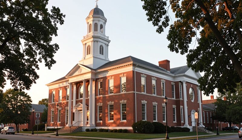 Independence Hall, where the Declaration of Independence and Constitution were signed, glows at golden hour.